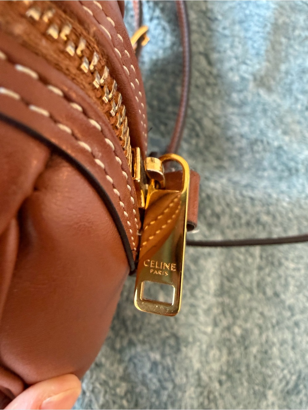 Celine Brown Calfskin Small Boston Triumphe Bag - Picture 15 of 16